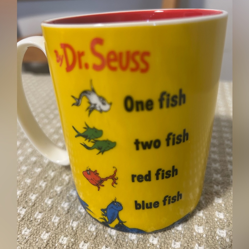 Lenox Dr. Seuss Yellow Fish Mug